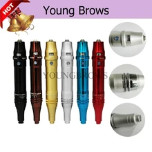 Цифровой перезаряжаемый постоянный макияж микропигментация машина с картриджем легко нажмите иглу для бровей татуировки