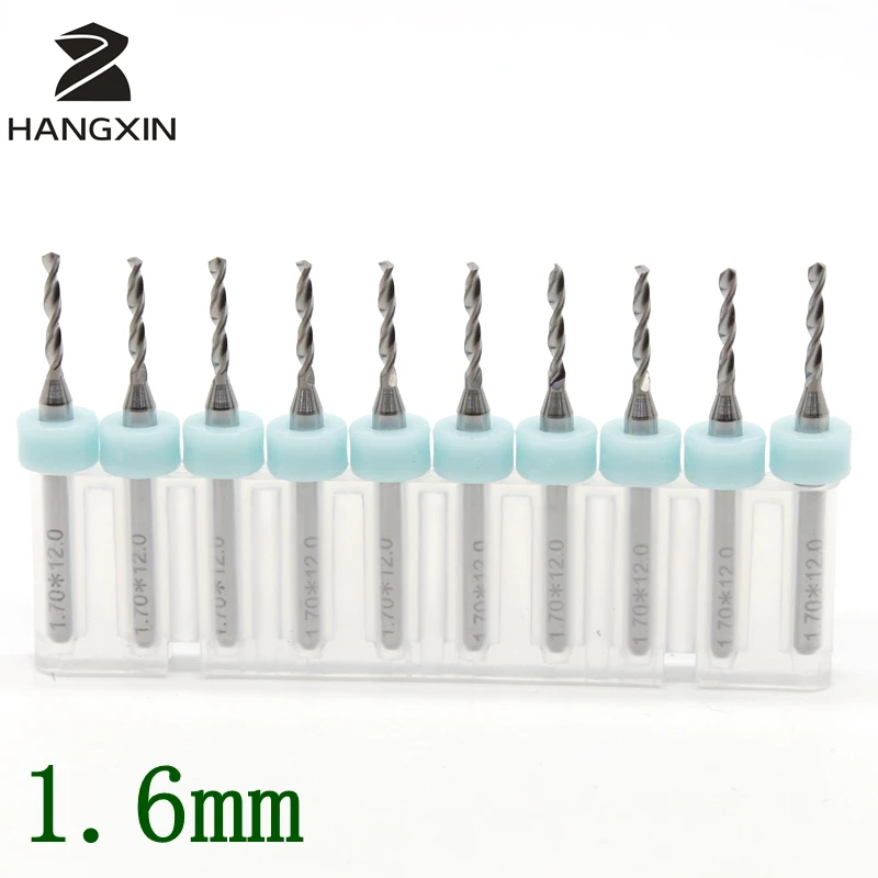 

1.6mm PCB Drill Kit Tool 10PCS Tungsten Carbide Wooden Board Acrylic Metal Electric Engraving Machine CNC Router Bit