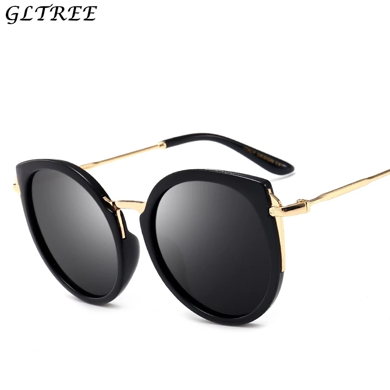 

GLTREE 2019 Women Sunglasses Cat Eye Polarized Film Lens Fashion Brand Designer Classic Vintage Female Sun Glasses oculos G352