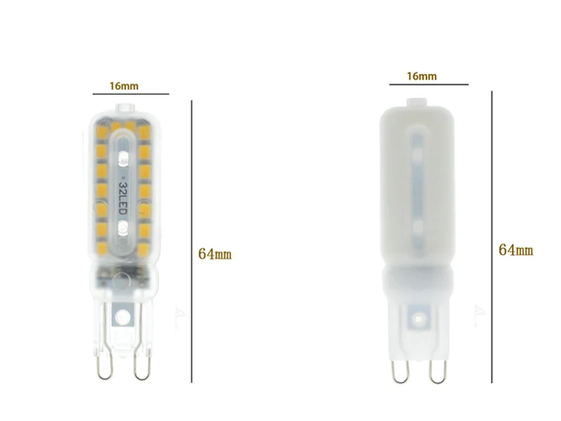 5X2020 g9 светодиодный AC 220V 230V 240V G9 светильник светодиодный лампы SMD 2835 светодиодный g9 светильник вместо 30 50 Вт 70 Вт галогенная лампа светильник