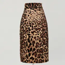 Candow взгляд Женская Хлопок с леопардовым принтом покачиваться юбка Высокая Талия Американский Винтаж Хип-Хоп городской Великобритании