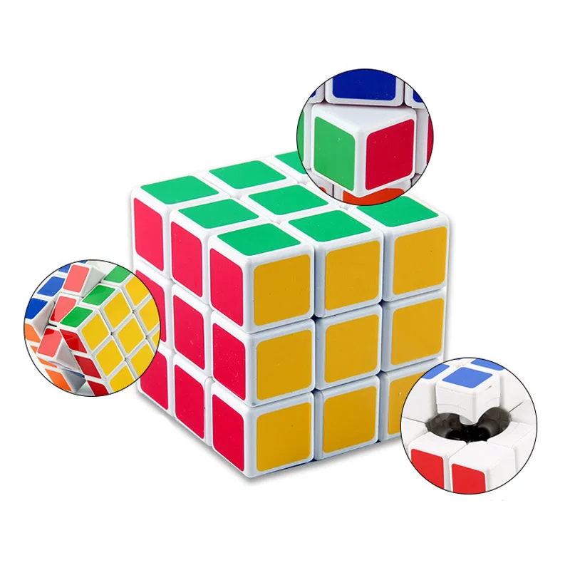 Профессиональный Кубик Рубика 3x3x3 5,7 см скорость для кубика антистресс Cubo Magico наклейка для детей и взрослых Развивающие игрушки детские подарки