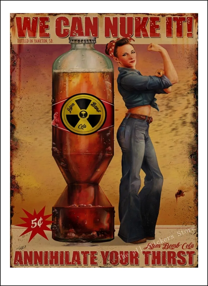 Fallout 3 4 игровой Плакат Украшение для домашнего интерьера крафт-игра плакат рисунок core наклейки на стену/9005 - Цвет: 7