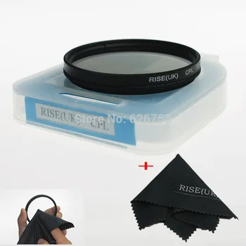 

RISE(UK) 52mm Circular Polarizing CPL C-PL Filter Lens &case For 52mm Canon Sony Olympus Camera lens