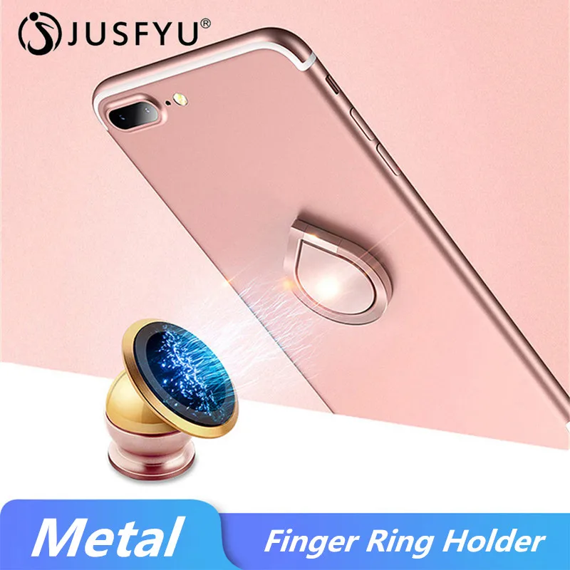 Water Droplets Universal Magnetic Metal Car Phone Finger Holder 360 Degree Phone Ring Bracket for iPhone Xiaomi Mei zu Samsung