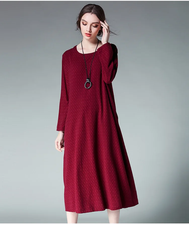 4XL women dress autumn 2017 woman fashion brand plus size red blue long ...