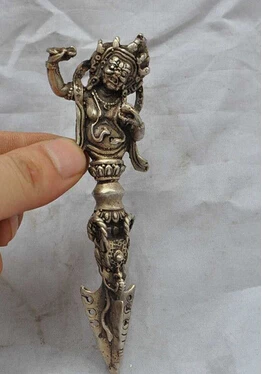 

Copper Brass CHINESE crafts decoration Asian 5.2 inch/Chinese sword weapon Buddhism Taoism unique copper kong multiplier