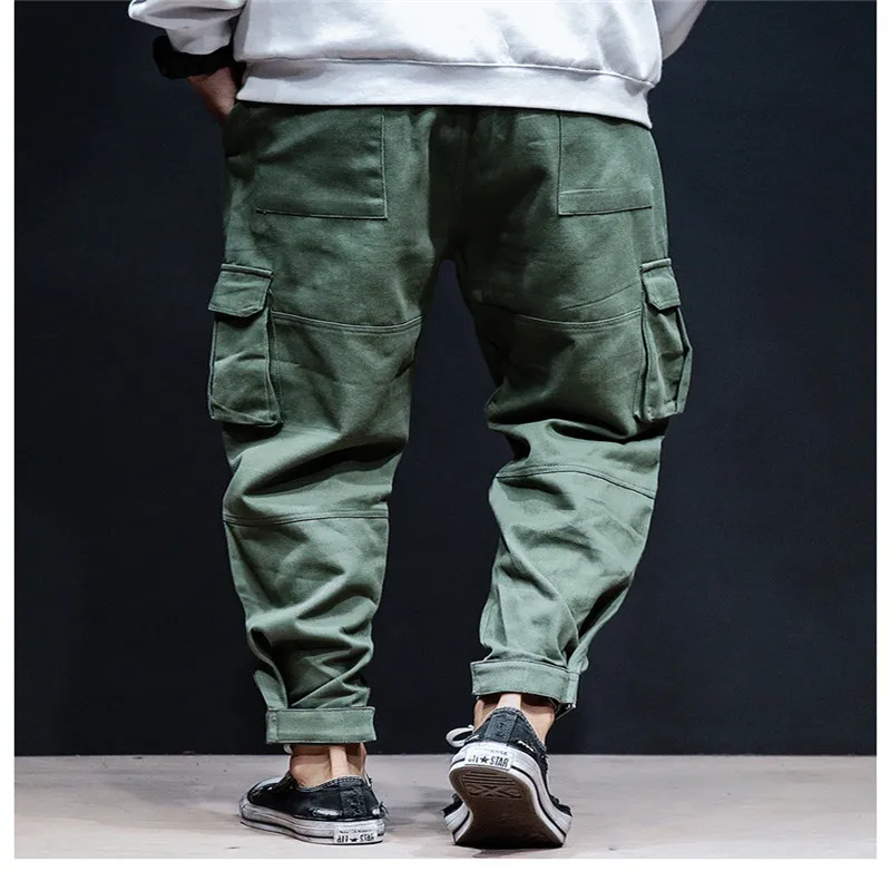 Шикарные новые мужские брюки мужские и женские дикие многокарманные хип-хоп JapanStyle тренд уличная тонкая секция свободные рабочие брюки WGCK03