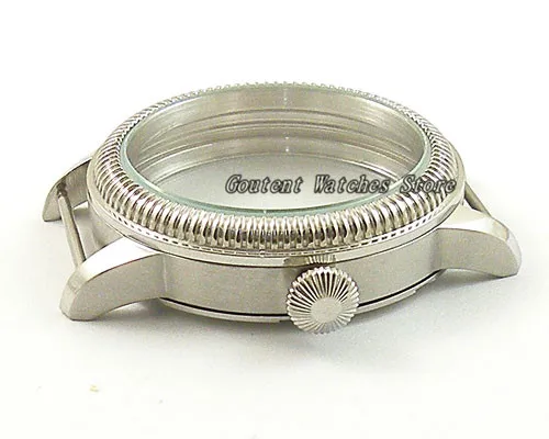 44 мм Parnis Классический стальной чехол для наручных часов комплект ETA 6497 6498 st36 Movement Me's Watch Shell