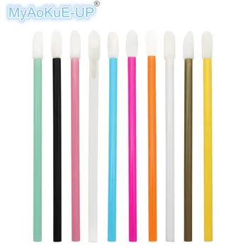 

200 Pcs Lipstick Gloss Brush Disposable Mini Lip Brush Wands Applicator Makeup Brushes Tools 10 Different Colors