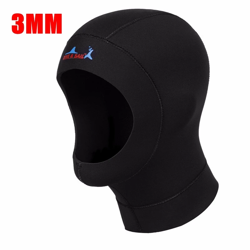 1 Piece 3mm Neoprene Scuba Diving Cap With Shoulder Snorkeling Hat Hood