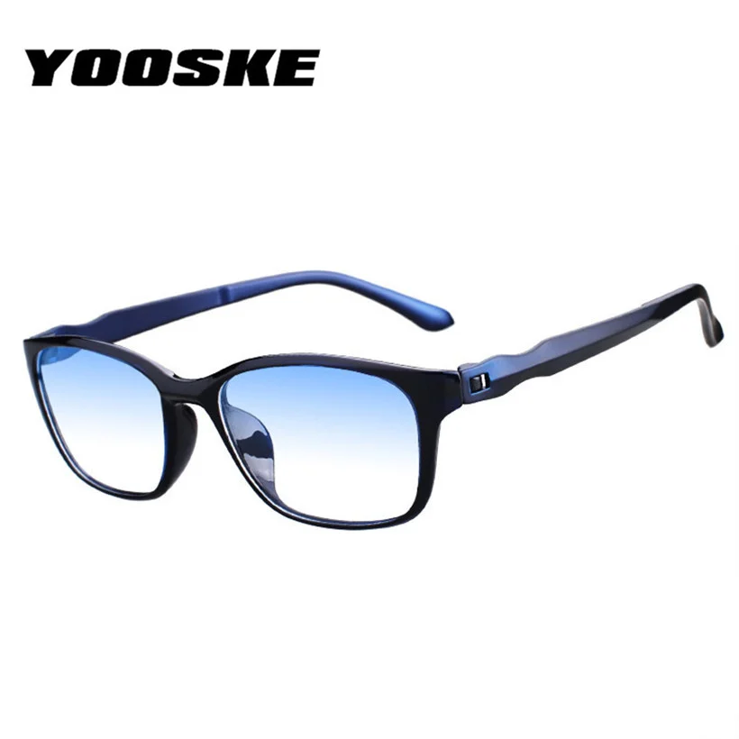 YOOSKE винтажные Модные мужские очки для чтения, ультра-светильник, анти-голубые лучи, очки для пресбиопии, мужские очки по рецепту, очки для дальнозоркости