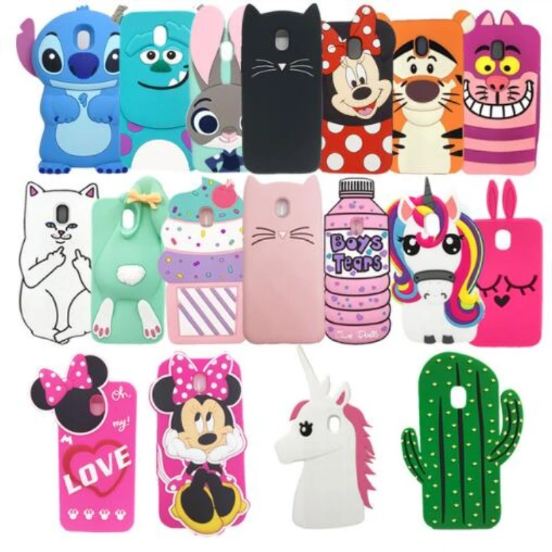 

For Samsung Galaxy J3 J310 J5 J510 J7 2016 J330 J530 J730 Case Cute 3D Cartoon Minnie Cat Soft Silicon Case Back Cover Capas