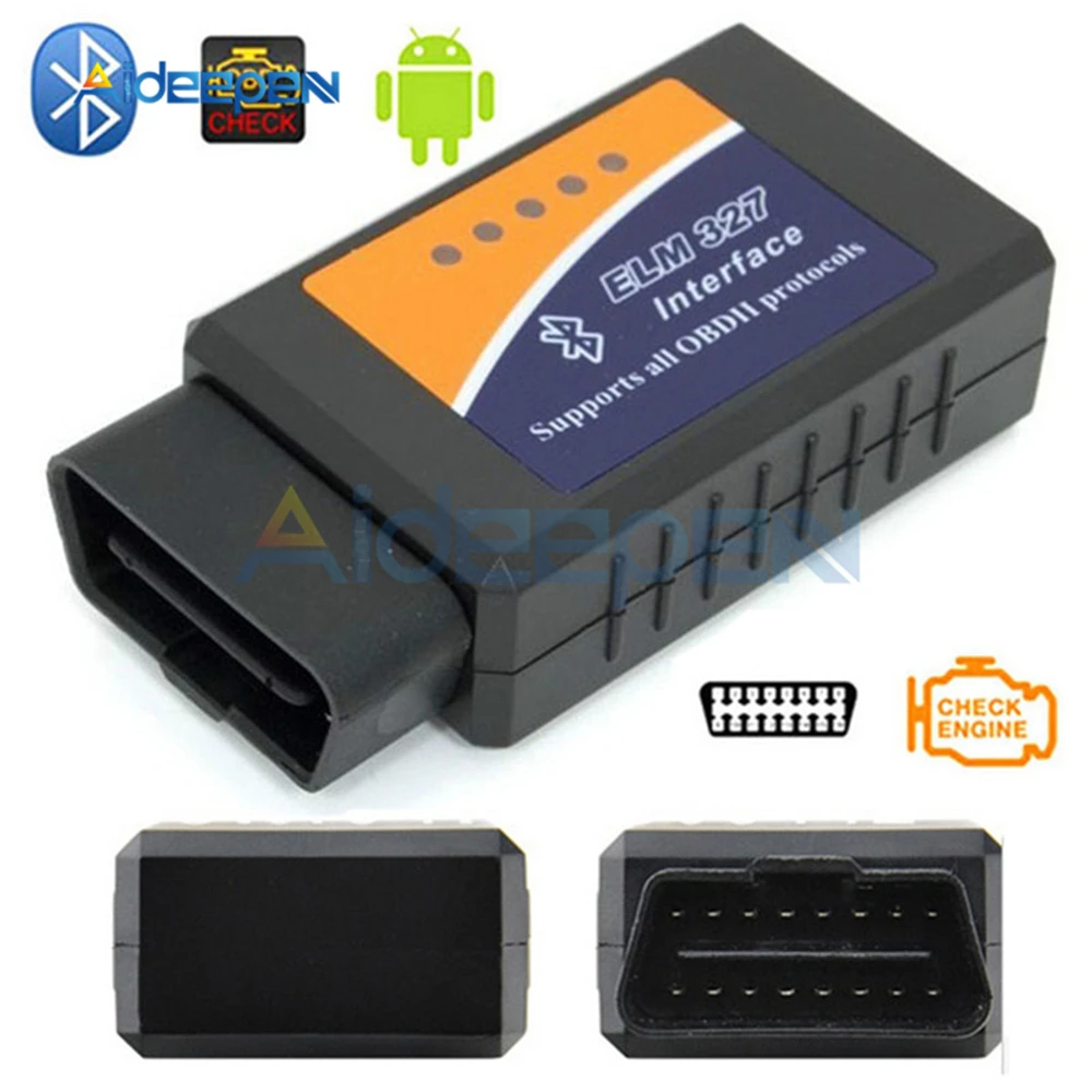 ELM327 OBD2 Bluetooth V1.5 автомобильный диагностический инструмент ELM 327 OBD II сканер для Android/IOS/Windows 12 В