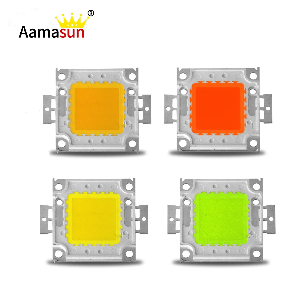 

1Pcs High Power DIY 24x44Mil SMD 10W 20W 30W 50W 100W LED COB Chip Bulb For Floodlight Spot light Warm white/Red/Green/Blue