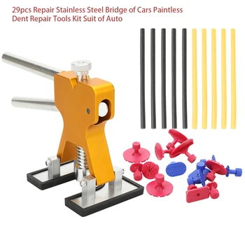 

Cars Paintless Dent Repair Tools Kit Suit 29pcs Repair Stainless Steel Bridge of Auto for Car Body Care