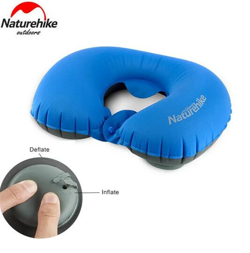 

Naturehike Outdoor Camping Ultralight Pressing Automatic Self Inflatable Air Pillow Compressed Non-Slip Inflate U Shape Pillow