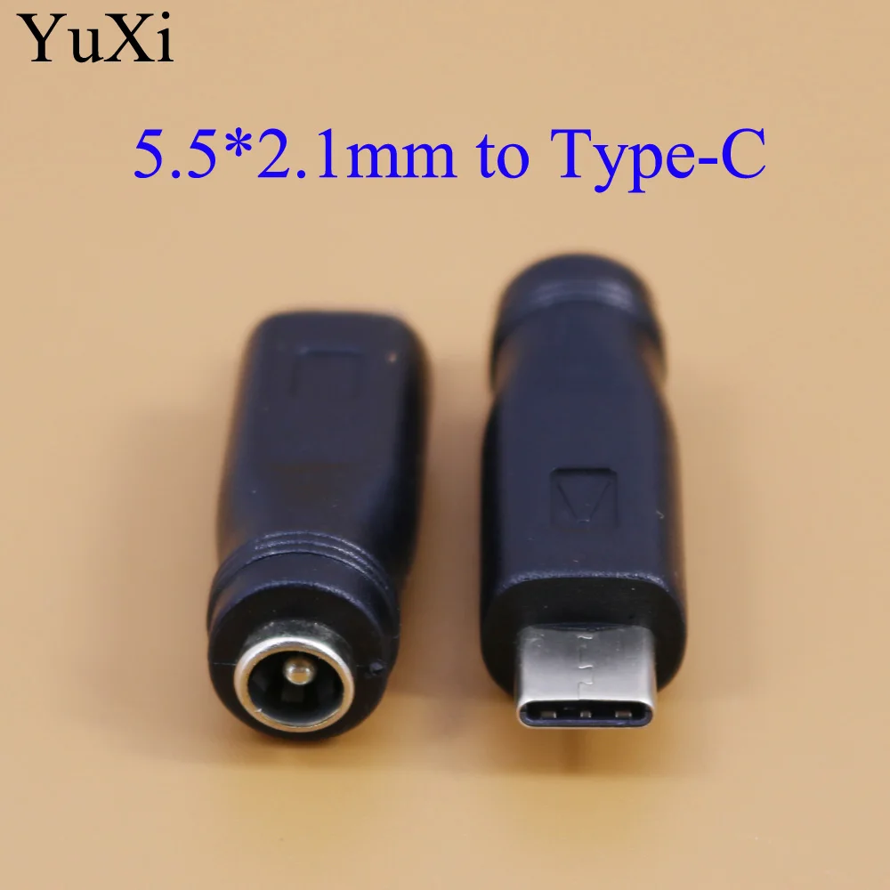 DC Power Adapter Type-C USB Male to 5.5x2.1mm Female Jack for Laptop PC Notebook