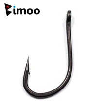 Bimoo 100 шт./упак.#2#4#6#8 Telflon покрытие Карп Рыбалка ВН высококачественные крючки Сильный крючок для ловли карпа оптом