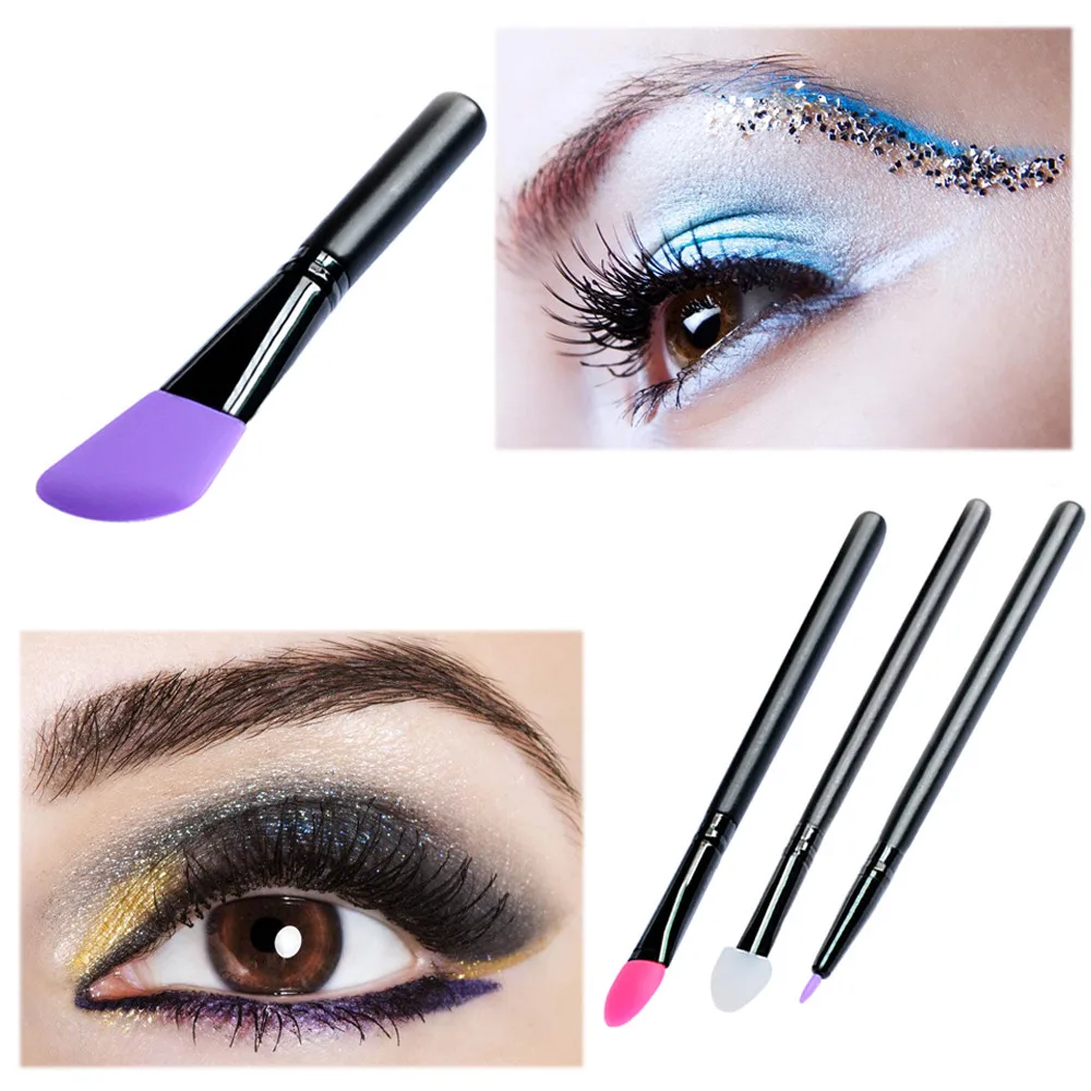 1pcs Makeup Brushes Tool Wooden Handle Facial Face Mud Mask Mixing Brush Cosmetic Kit Silicone makeup brush H30327 | Красота и