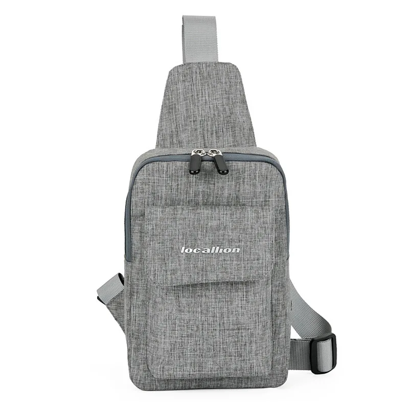 

Men Mini Chest Bag Casual Sports Bag Multi-functional Wear-resistant Crossbody Single Shoulder Bags WF 668