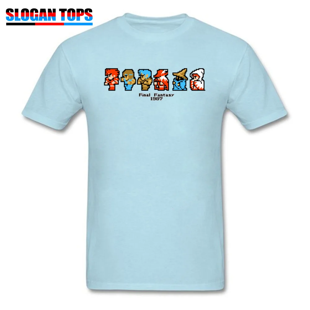 Final Fantasy I Cast 30651 Group NEW YEAR DAY Pure Cotton O Neck Men's Tees Geek Tee Shirt 2018 Newest Short Sleeve T Shirts Final Fantasy I Cast 30651 light