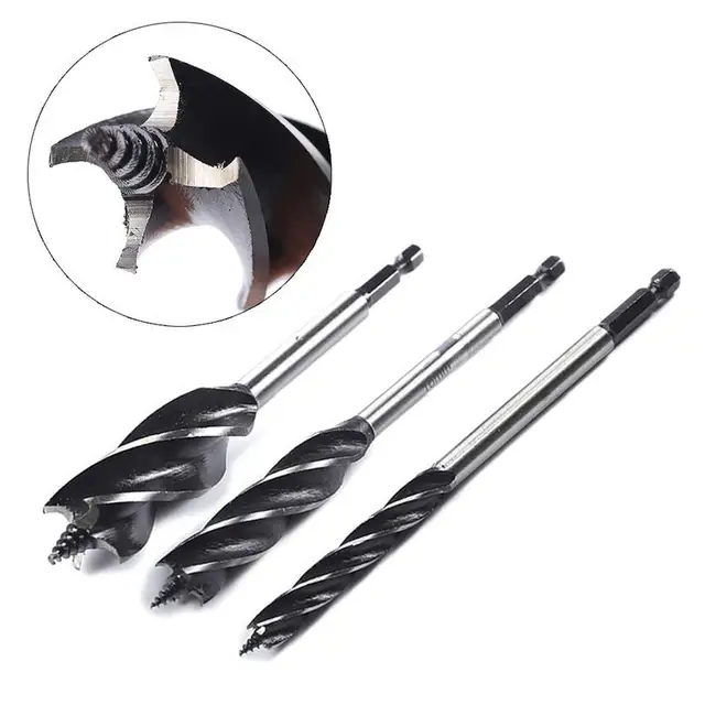 Buy 1/3PCS Set Extra Long Wood Drill Bit Set Kit 165mm