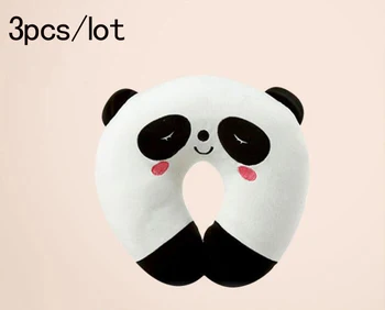 

3Pcs/lot Panda Cat U Shaped Pillow Office Flight Travel Rest Support Head Body Neck Pillow Sleeping Soft Cushion Party Gifts