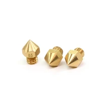 5pcs Copper MK8 Exturder Nozzel Heat Block 0.4mm 1.75MM Filament Copper Extruder MK7 MK8 Makerbot 3D Printers Parts Accessories