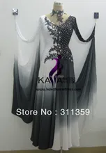 Free shipping,100% New Competition organza ballroom Standard dance dress,juvenile dance clothing,stage ballroom dress-B130314
