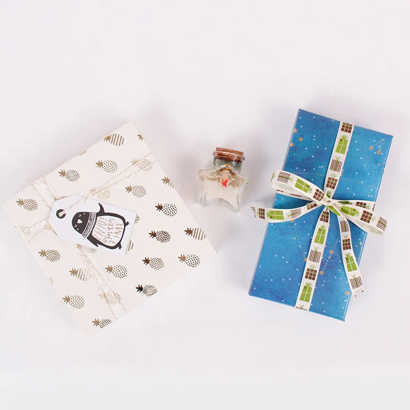 50x70 см подарок позолоченный стиль рулон оберточной бумаги для Свадьбы Дети день рождения праздник ребенок душ подарок обёрточная Бумага Ремесло Декор подарки