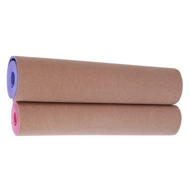Нескользящий Коврик для йоги из ТПЭ и пробки 6 мм|yoga mat|cork yoga matexercise pad |