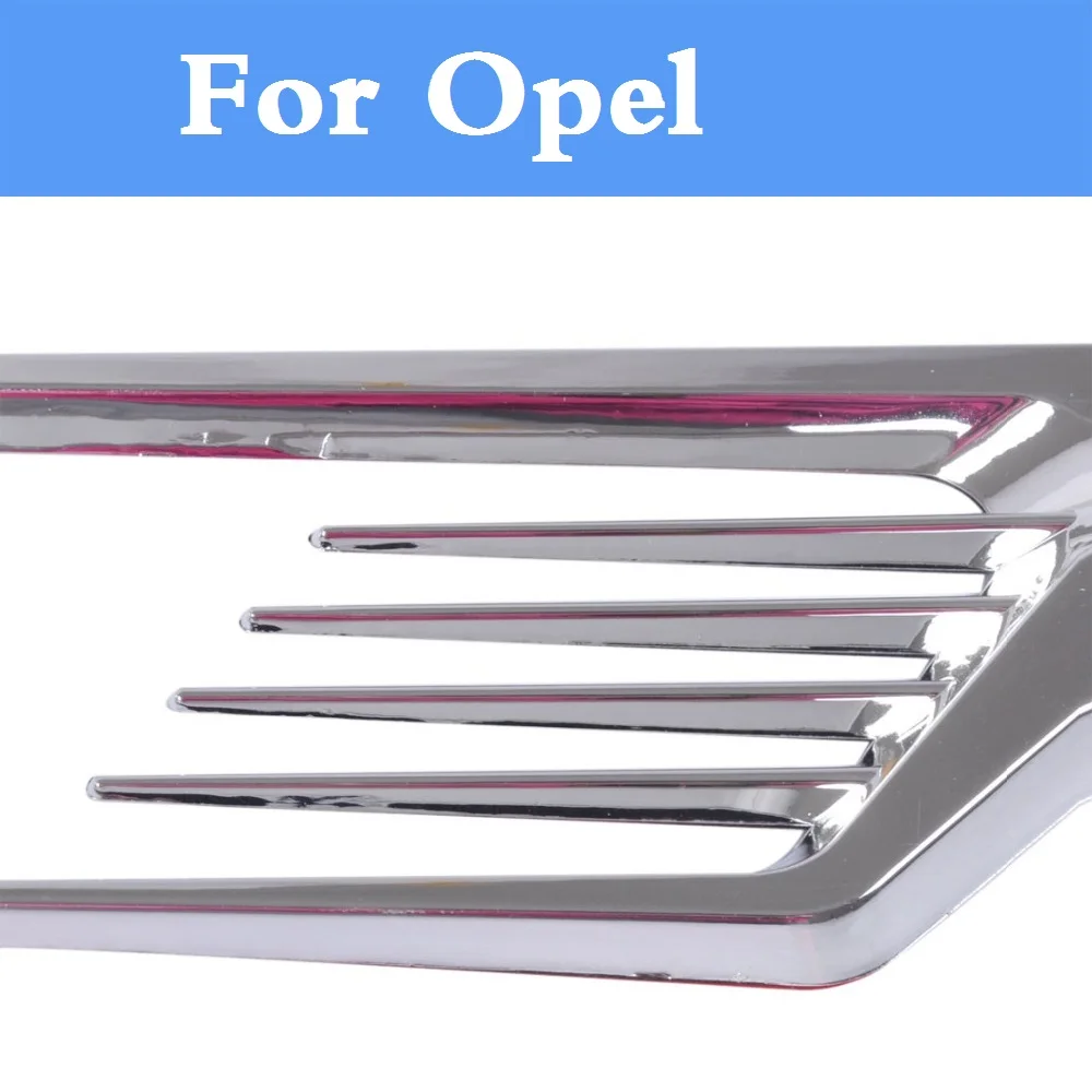 

2017 Chrome Car Side Decorative Air Vent Fender Cover Sticker for Opel Adam Agila Ampera Antara Astra OPC Cascada Corsa OPC GT