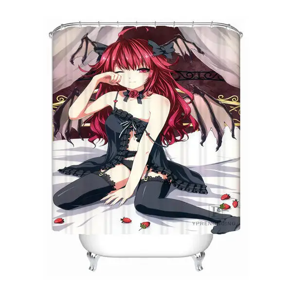 Shower Curtain Заказной рыцарь, вампир занавеска для ванной Mildewproof Водонепроницаемый полиэстер занавеска для душа#180417-04-10 - Цвет: Shower Curtain