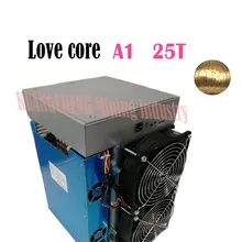 Бывший в употреблении Майнер ASIC BTC BCH, Майнер Love Core A1, Майнер 25T 10nm SHA256 ASIC с блоком питания, экономичный, чем M3 T3 T2T E9i Antminer S9 T17