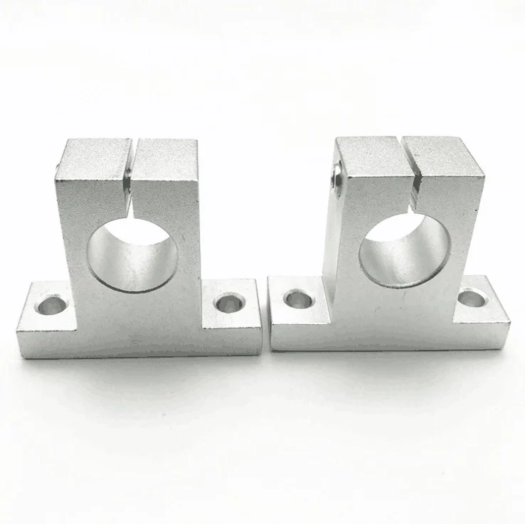 50 قطعة/الوحدة SK6 SH6A 6mm قطر تتحمل تحمل الخطية السكك الحديدية دعم شافت/نهاية جبل ل XYZ الجدول CNC راوتر