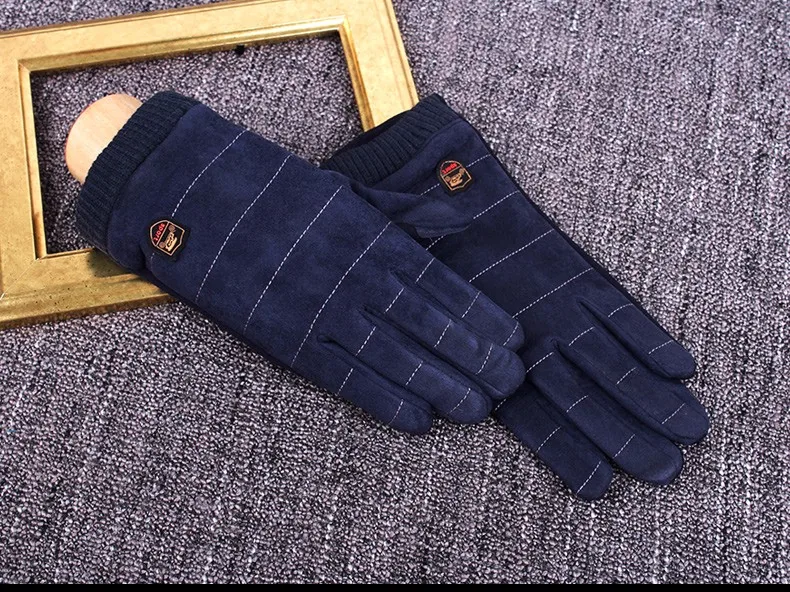 REALBY мужские зимние перчатки Luvas de inverno мужские перчатки теплые и удобные утолщенные свободные размеры рукавицы ручной войны