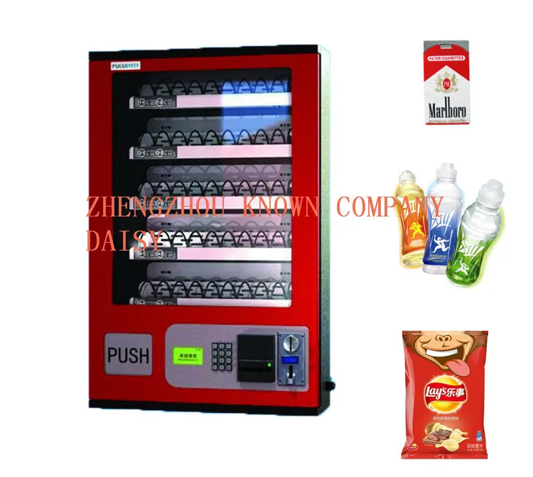 small snack water cigarette vending machine for sale