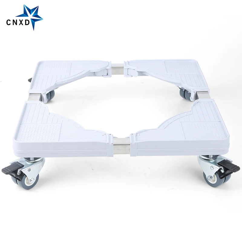  Washing Machine Floor Stand Trolley Adjustable Movable Base Holder for Refrigerator Fridge Universa