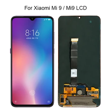 

Super Amoled LCD For Xiaomi Mi 9 Mi9 Display with frame For xiaomi 9 LCD Display Touch Screen Assembly For xiaomi 9 Display