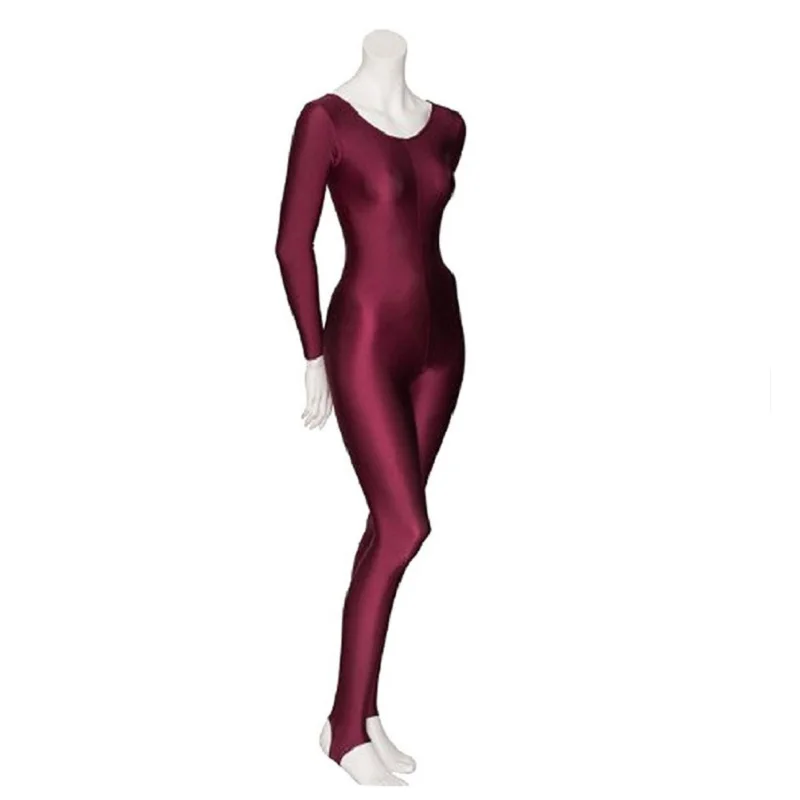  Womens Long Sleeve Unitard Stirrups (4)