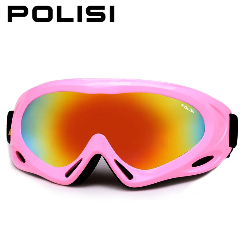 POLISI de los niños al aire libre gafas de esquí niños Anti-niebla UV400 nieve gafas niños niñas Snowboard esquí Esqui gafas de protección