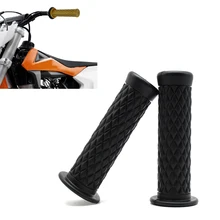 Резиновый руль для мотоцикла ручки винтажные мото велосипед ямы ручки бар ручки для Kawasaki Honda BMW кафе, Рейсер, чоппер