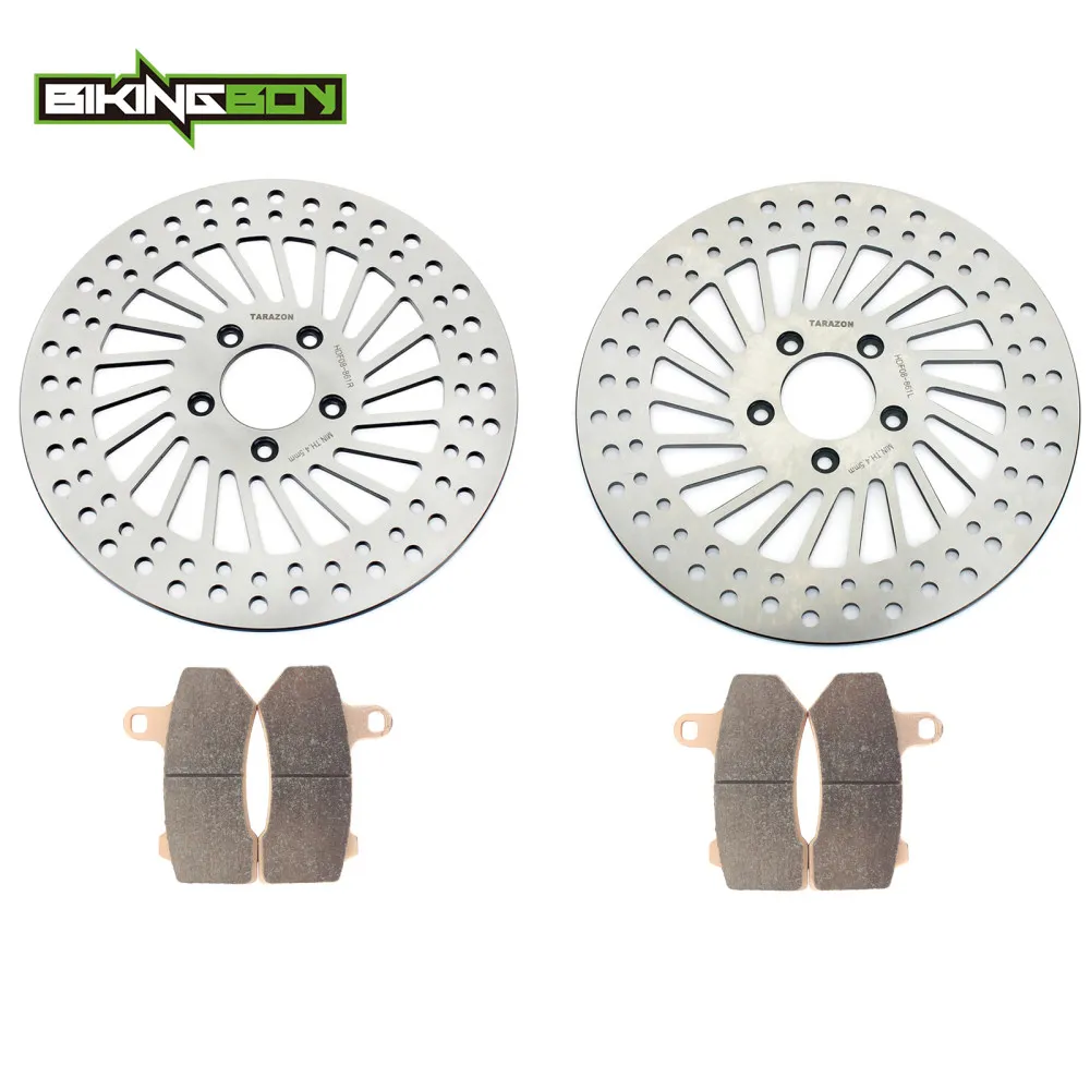 Front Rear Brake Discs Rotors + Pads for HARLEY Touring 1584 1690 FLHRC FLHTC FLTRC Road King
