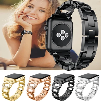 

Aluminum Alloy Bracelet Band for Apple Watch Series 1/2/3/4 42mm 38mm Wristband Strap for iwatch Series 4 40mm 44mm Smart Watch