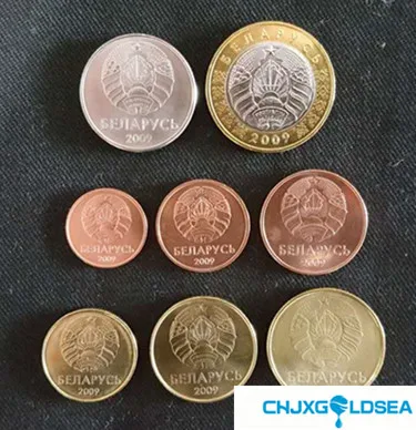 

8pcs Belarus coin original coin 2009 year Two-color coin Not circulated