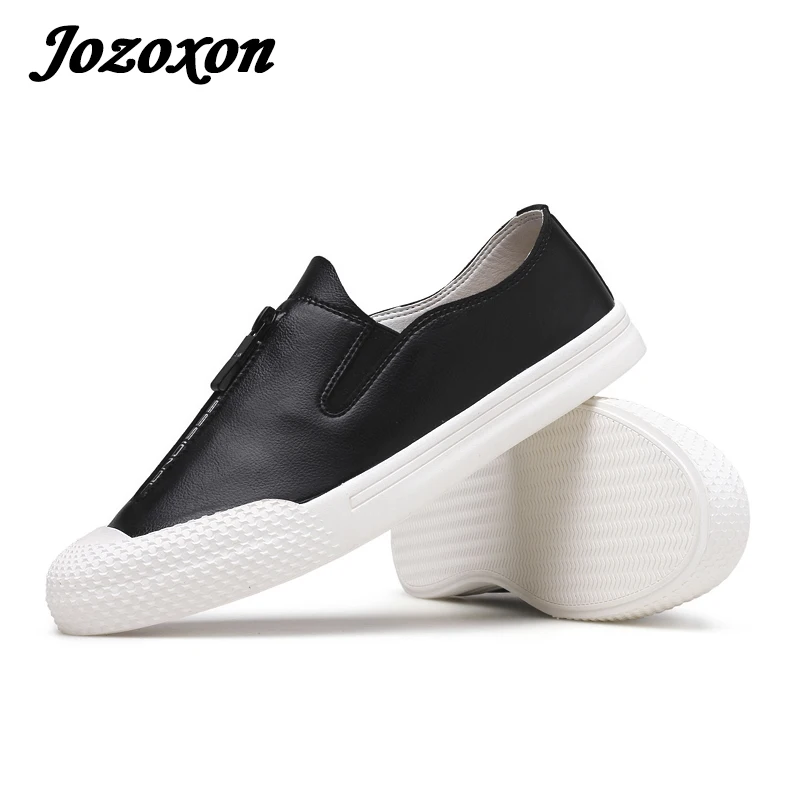 Jozoxon 17 Men Vulcanize Shoe Leather Casual Shoe Croc Creepers Zipper
