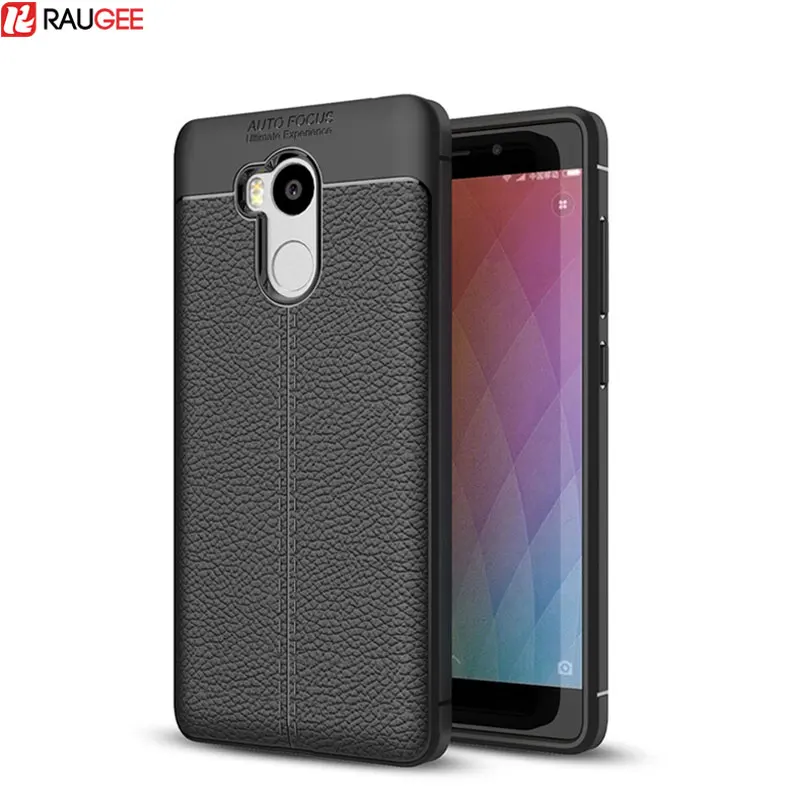 Xiaomi Redmi 4 برو Prime حالة الليتشي جلدية الحبيبات TPU الحالات غطاء السيليكون ل Xiaomi Redmi 4 برو رئيس 3 GB النسخة