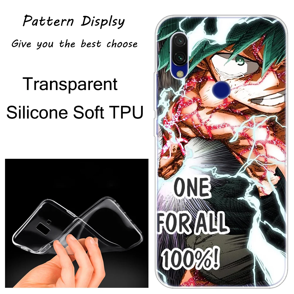 My Hero Academia Anime Black TPU Phone Case For Redmi K20 7 7A 5 5Plus 6 6A S2 Note 8 7 6 5 Pro Models