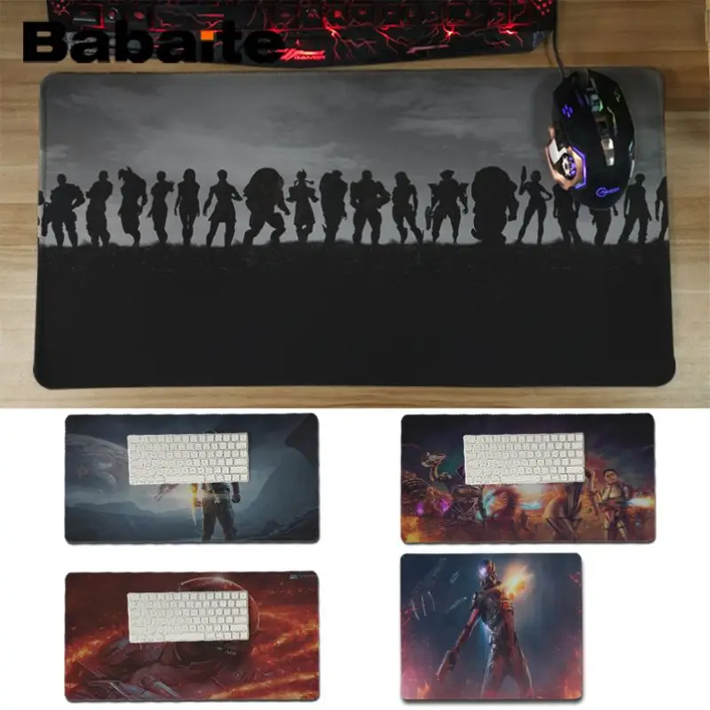

Babaite New Printed mass effect MousePads Computer Laptop Anime Mouse Mat Rubber Mouse Pad Computer Game Tablet Mousepad